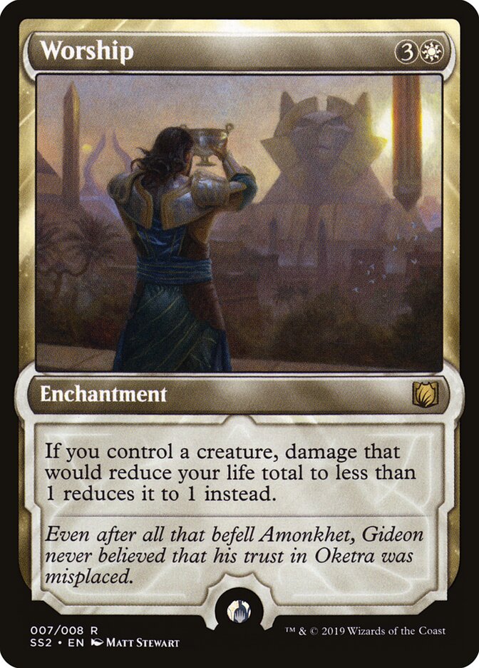 Magic-kaart Worship SS2-7 uit Signature Spellbook: Gideon (Rare) Imagen principal del producto