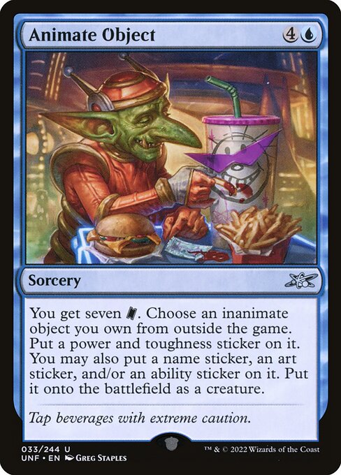 Animate Object – Unfinity (UNF-33) Magic: The Gathering card Hauptbild