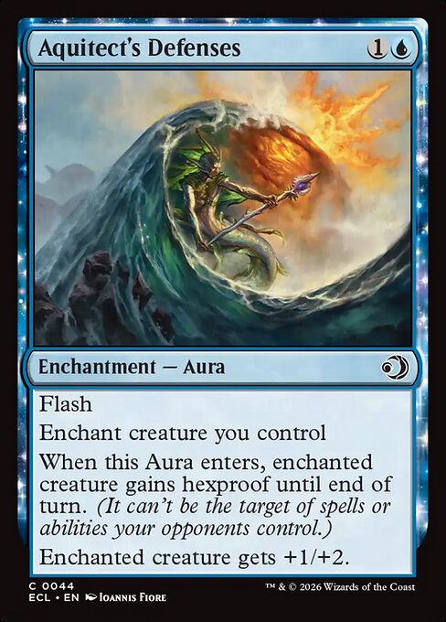 Aquitect's Defenses – Lorwyn Eclipsed (ECL-44) Magic: The Gathering card Hoofdafbeelding