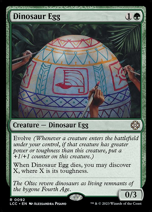 Dinosaur Egg – Commander: The Lost Caverns of Ixalan (LCC-92) Magic: The Gathering card Main image