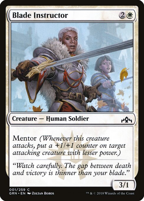 Blade Instructor – Guilds of Ravnica (GRN-1) Magic: The Gathering card | LC-REM-20260804-15151290581324-9b1c7f07-8d39-425b-8ae9-b3ab317cc0fe