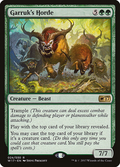 Garruk's Horde – Welcome Deck 2017 (W17-24) Magic: The Gathering card | LC-REM-20260804-15339565941068-9b501b60-e541-430e-b7e2-b51c287093db