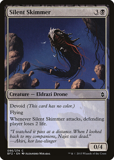 Silent Skimmer – Battle for Zendikar (BFZ-96) Magic: The Gathering card