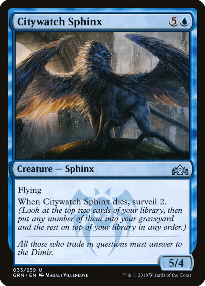 Citywatch Sphinx - Guilds of Ravnica (Uncommon) [GRN-33]