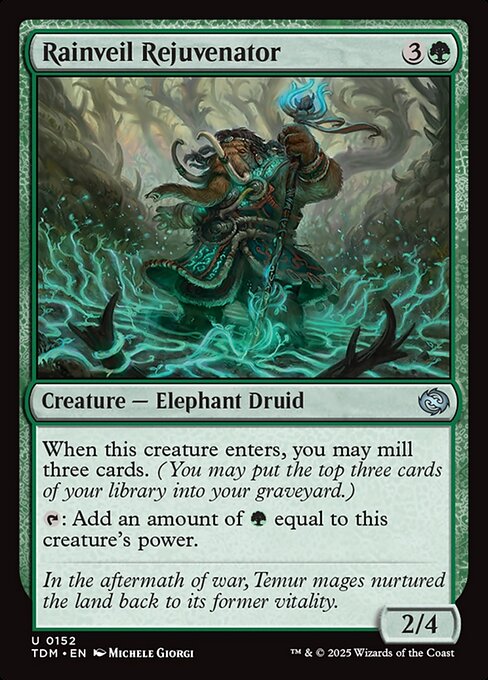 Rainveil Rejuvenator – Tarkir: Dragonstorm (TDM-152) Magic: The Gathering card