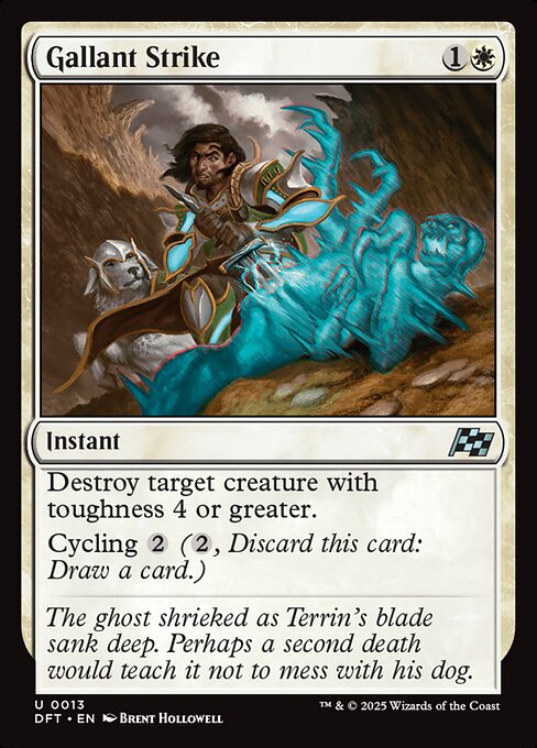 Gallant Strike – Aetherdrift (DFT-13) Magic: The Gathering card