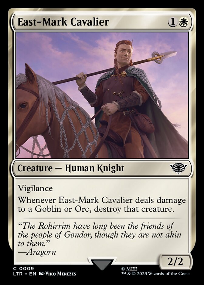 East-Mark Cavalier - The Lord of the Rings: Tales of Middle-earth (Common) [LTR-9]