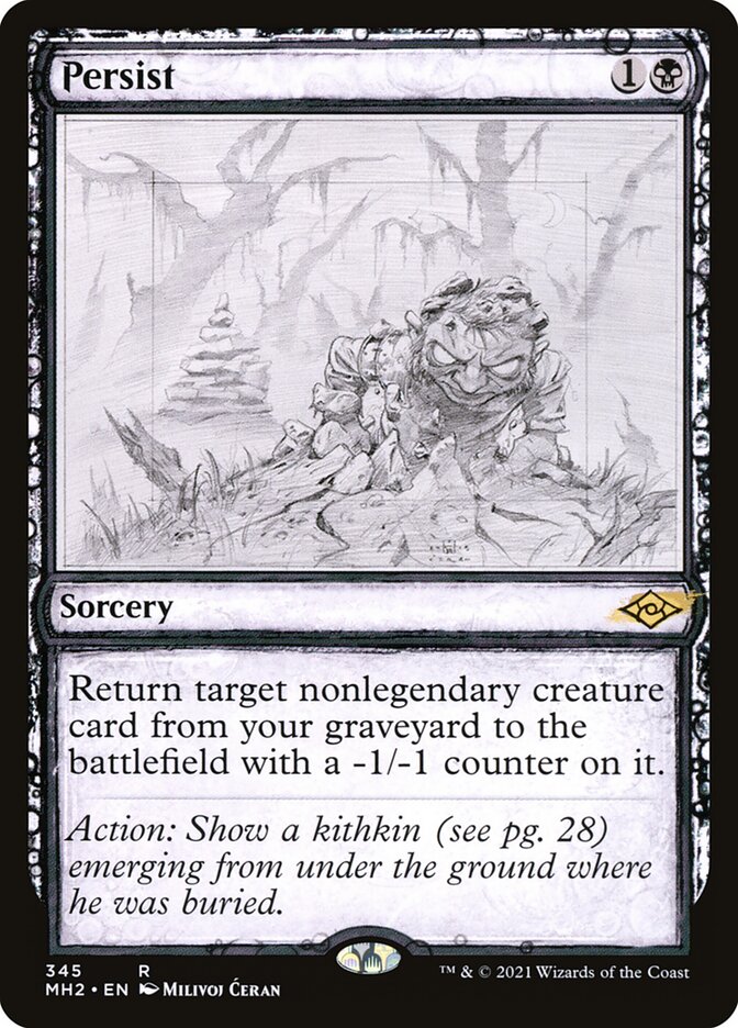 Magic-kaart Persist XMH2-345 uit Modern Horizons 2: Extras (Rare) Imagen principal del producto