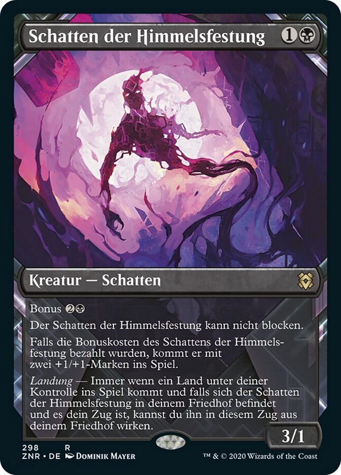 Magic-kaart Skyclave Shade ZNR-298 uit Zendikar Rising (Rare) Immagine principale del prodotto