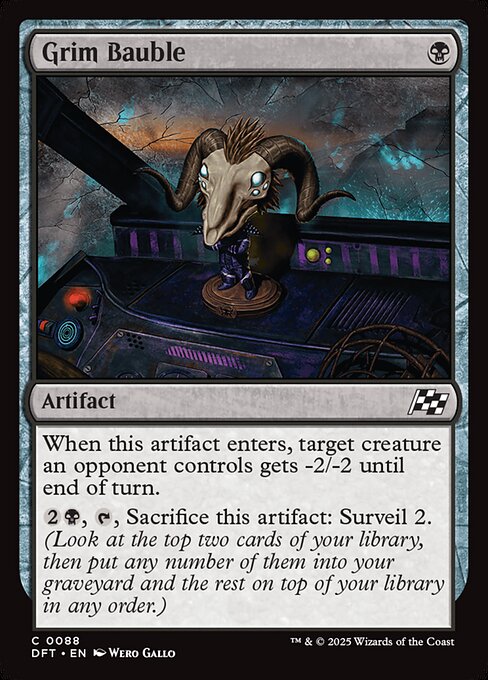 Grim Bauble – Aetherdrift (DFT-88) Magic: The Gathering card
