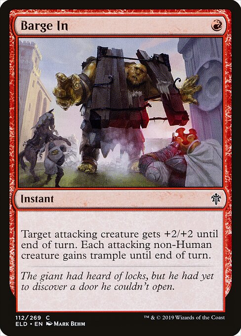 Barge In – Throne of Eldraine (ELD-112) Magic: The Gathering card | LC-REM-20260804-15150896742732-9bfe337c-4b8c-42ce-8c43-4c95051d09ac Main image
