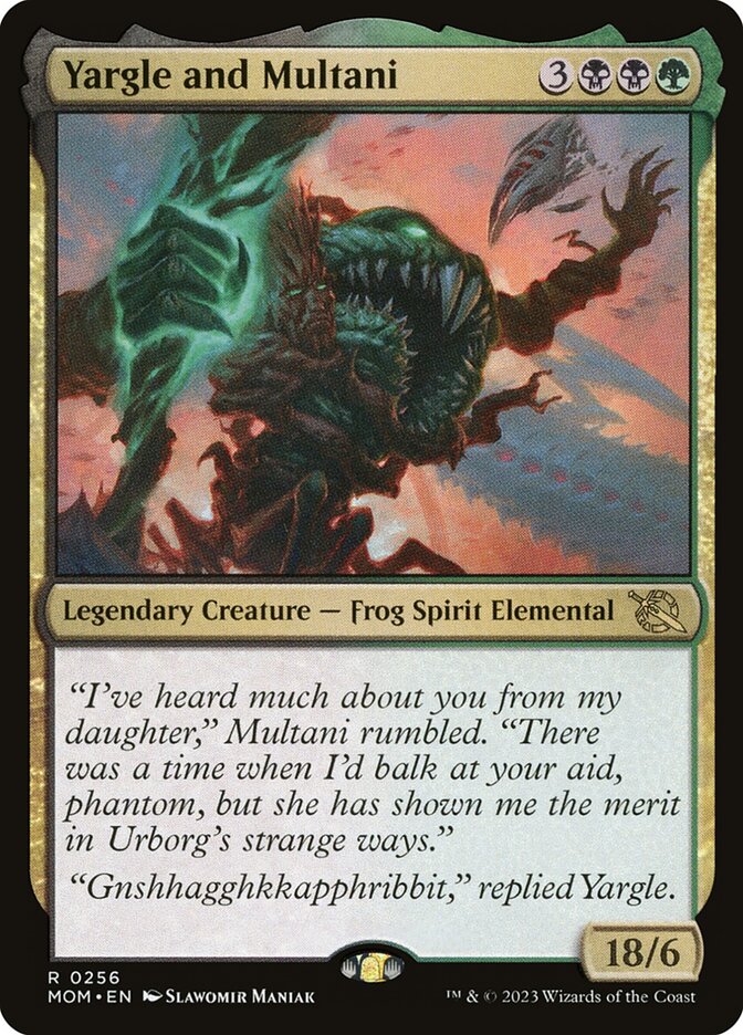 Magic-kaart Yargle and Multani MOM-256 uit March of the Machine (Rare)