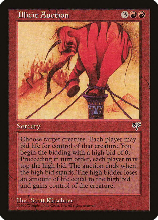 Magic-kaart Illicit Auction MIR-183 uit Mirage (Rare) Image principale du produit