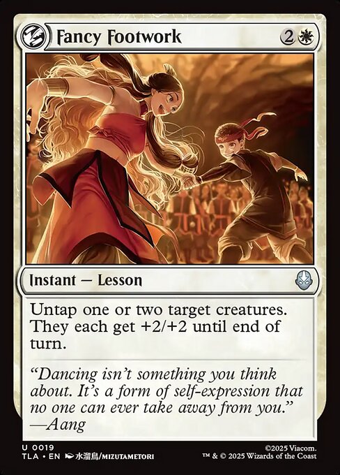 Fancy Footwork – Magic: The Gathering | Avatar: The Last Airbender (TLA-19) Magic: The Gathering card Hoofdafbeelding