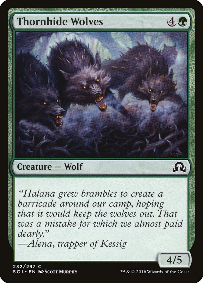 Thornhide Wolves - Shadows over Innistrad (Common) [SOI-232] Hauptbild