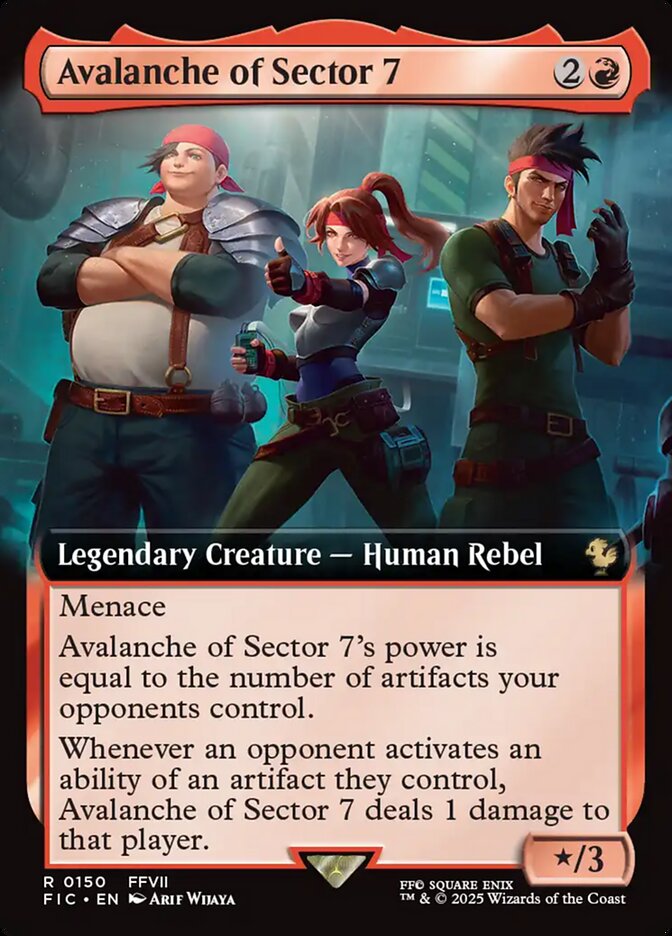Magic-kaart Avalanche of Sector 7 FIC-150 uit Commander: FINAL FANTASY, extended art (Rare) Imagen principal del producto