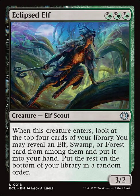 Eclipsed Elf – Lorwyn Eclipsed (ECL-218) Magic: The Gathering card