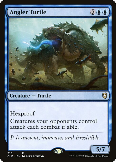 Angler Turtle – Commander Legends: Battle for Baldur's Gate (CLB-713) Magic: The Gathering card | LC-REM-20260804-15151472410956-9c8d57fc-9695-45df-8b88-0048330608bd Hauptbild