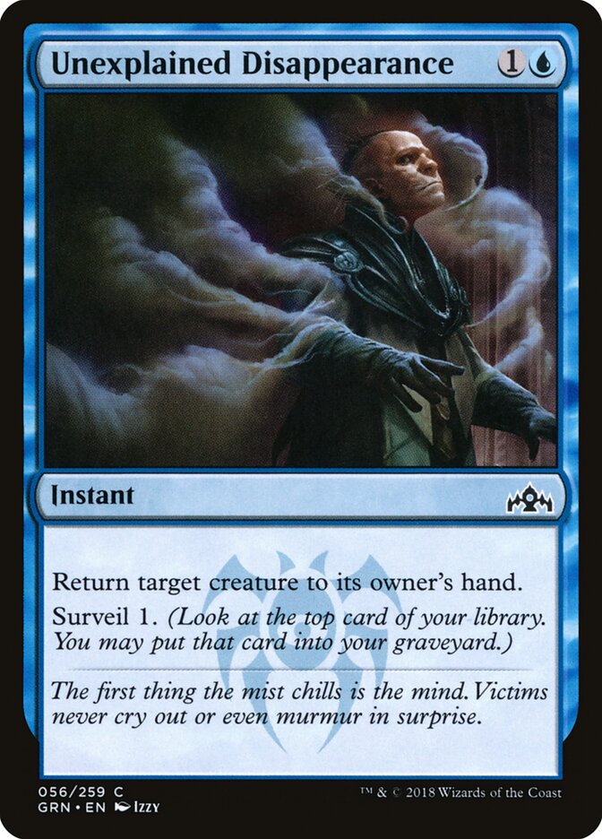 Unexplained Disappearance - Guilds of Ravnica (Common) [GRN-56]