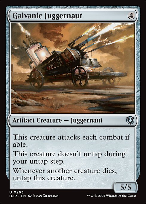 Galvanic Juggernaut – Innistrad Remastered (INR-263) Magic: The Gathering card