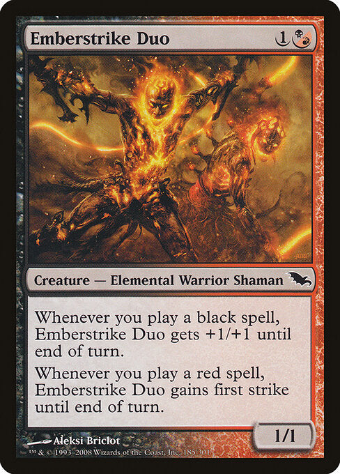 Emberstrike Duo – Shadowmoor (SHM-185) Magic: The Gathering card