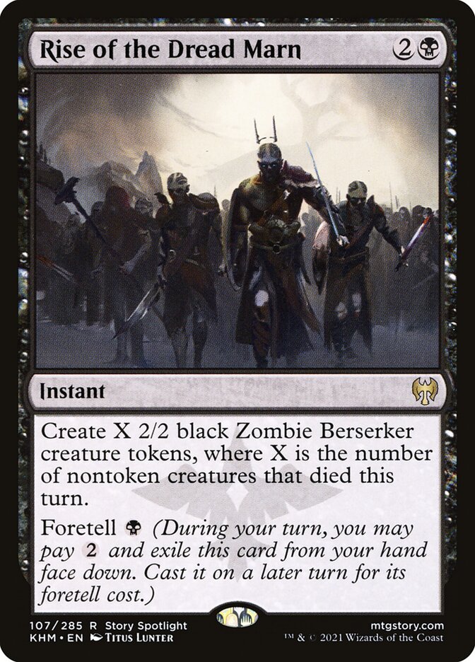 Magic-kaart Rise of the Dread Marn KHM-107 uit Kaldheim (Rare)