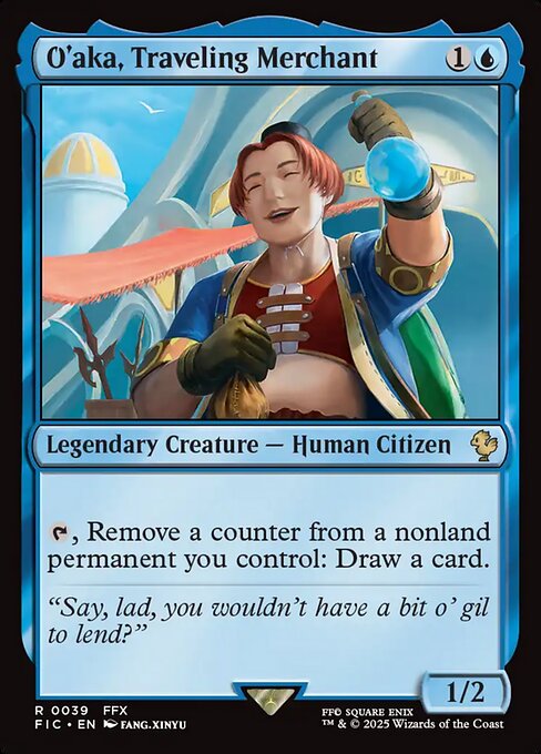 O'aka, Traveling Merchant – Final Fantasy Commander (FIC-39) Magic: The Gathering card | LC-REM-20260804-15339626627404-9d860089-fb88-4736-b7f4-b605551bedc8