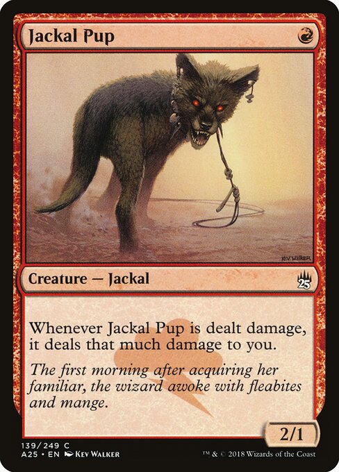 Jackal Pup – Masters 25 (A25-139) Magic: The Gathering card Hauptbild
