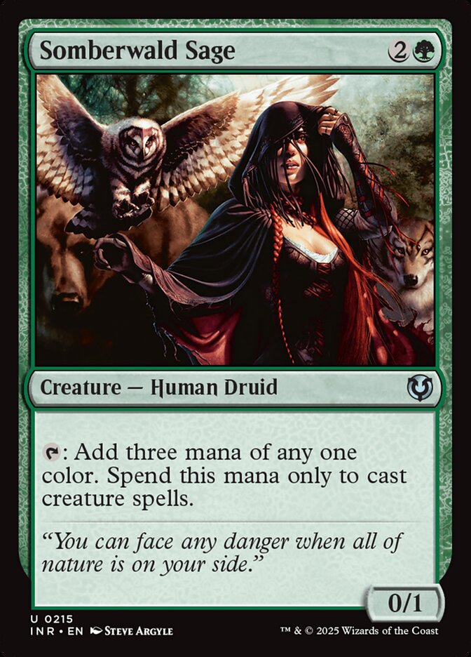 Magic-kaart Somberwald Sage INR-215 uit Innistrad Remastered (Uncommon) Image principale du produit