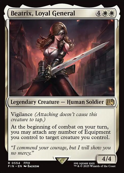 Beatrix, Loyal General – Final Fantasy (FIN-554) Magic: The Gathering card | LC-REM-20260804-15935521653068-9da83b07-4978-4af7-be51-8aa8f35ec0bb Immagine principale del prodotto