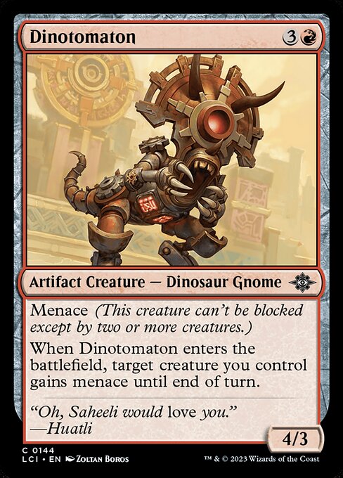 Dinotomaton – The Lost Caverns of Ixalan (LCI-144) Magic: The Gathering card