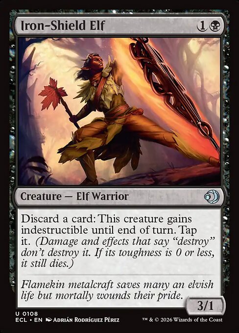 Iron-Shield Elf – Lorwyn Eclipsed (ECL-108) Magic: The Gathering card
