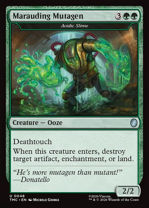 Acidic Slime – Teenage Mutant Ninja Turtles Eternal – TMC 48 – English Magic card