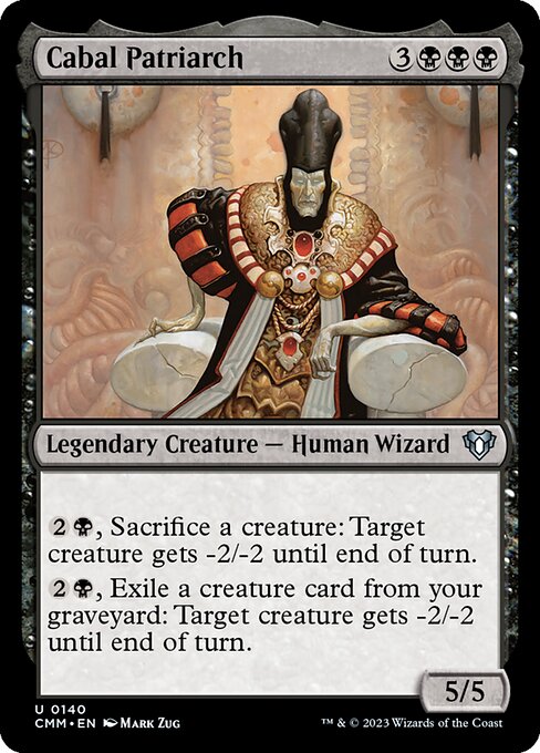 Cabal Patriarch – Commander Masters (CMM-140) Magic: The Gathering card