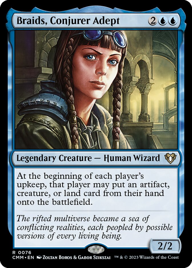 Magic-kaart Braids, Conjurer Adept CMM-76 uit Commander Masters (Rare)