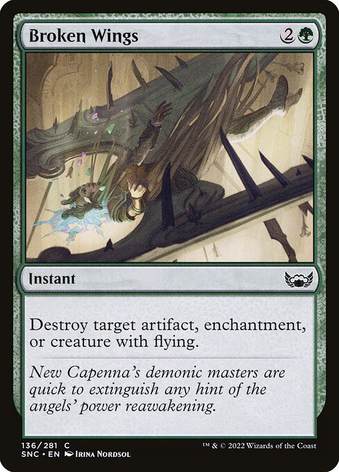 Broken Wings – Streets of New Capenna (SNC-136) Magic: The Gathering card