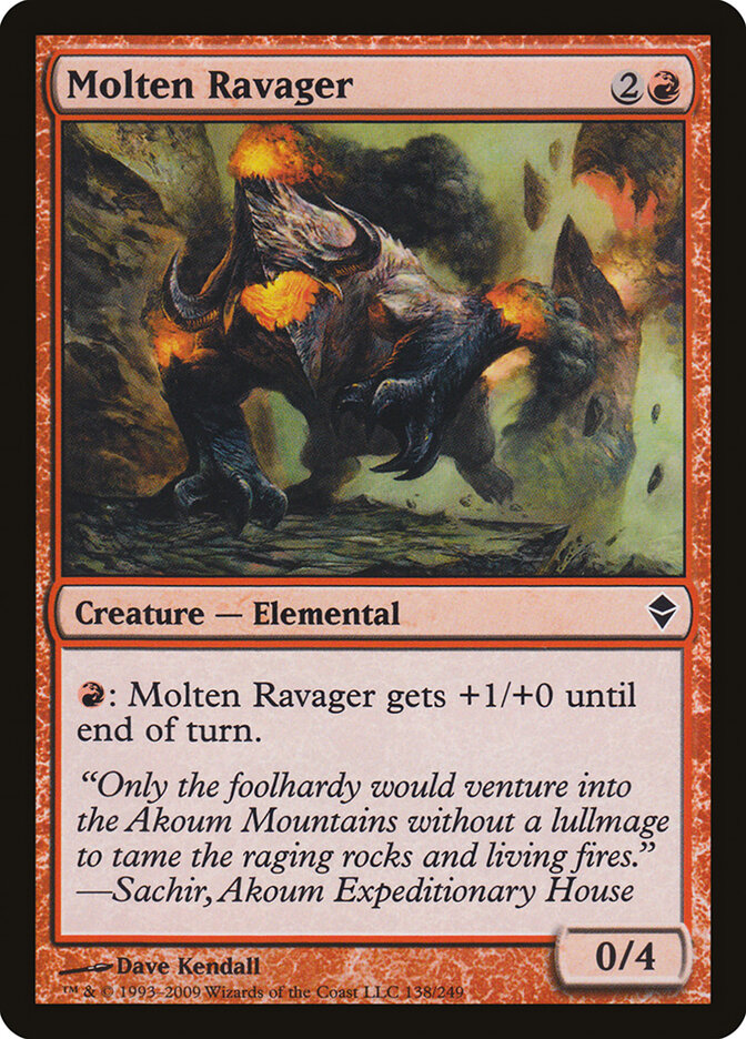 Molten Ravager - Zendikar (Common) [ZEN-138]