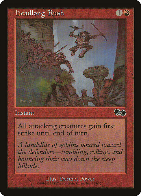 Headlong Rush – Urza's Saga (USG-198) Magic: The Gathering card | LC-REM-20260804-15935501173068-9f0db04c-5101-4a43-9109-3964ac66bdab