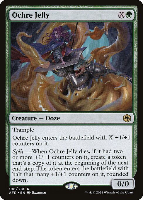 Ochre Jelly – Adventures in the Forgotten Realms (AFR-196) Magic: The Gathering card