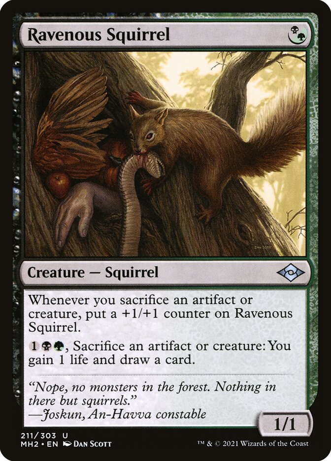 Ravenous Squirrel - Modern Horizons 2 (Uncommon) [MH2-211]