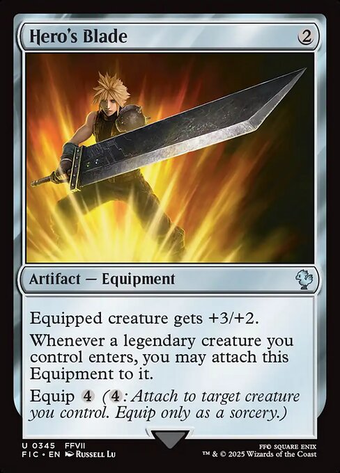 Hero's Blade – Final Fantasy Commander (FIC-345) Magic: The Gathering card | LC-REM-20260804-15339578818892-9f67b38f-275c-459d-ab9c-4851106ec732