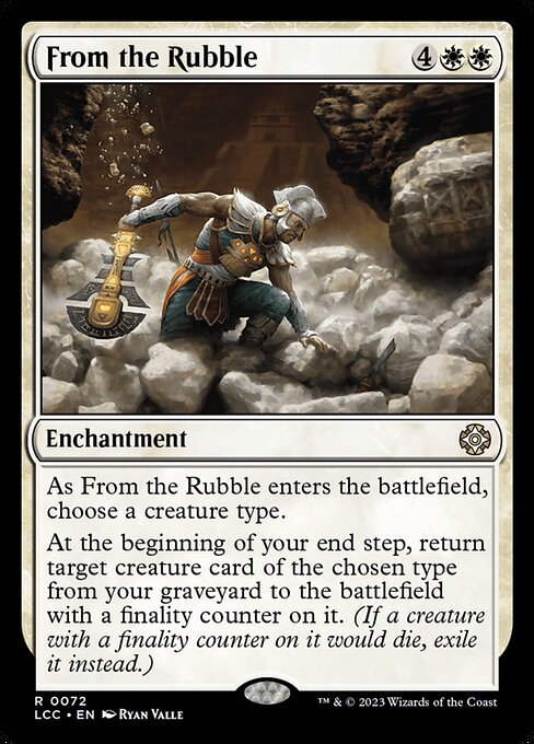 From the Rubble – Commander: The Lost Caverns of Ixalan (LCC-72) Magic: The Gathering card