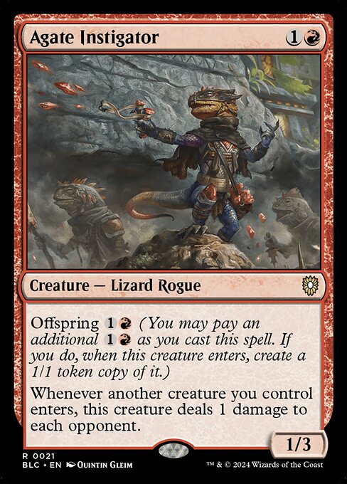 Agate Instigator – Bloomburrow Commander (BLC-21) Magic: The Gathering card Imagen principal del producto