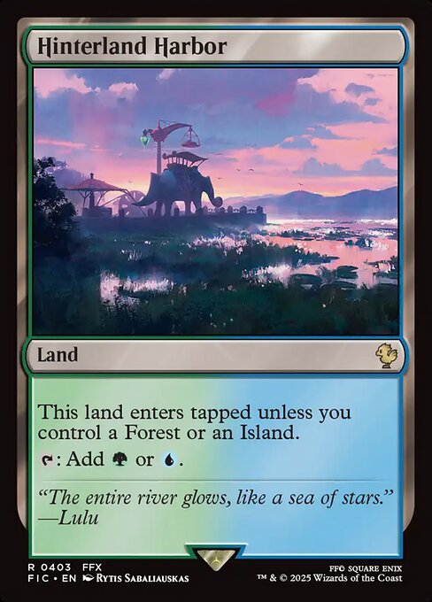 Hinterland Harbor – Final Fantasy Commander (FIC-403) Magic: The Gathering card | LC-REM-20260804-15339580260684-9f89d20d-bb8b-4da8-97c7-1058c1b60325