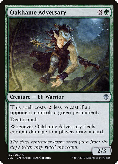 Oakhame Adversary – Throne of Eldraine (ELD-167) Magic: The Gathering card