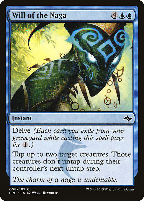 Will of the Naga – Fate Reforged (FRF-58) Magic: The Gathering card | LC-REM-20260804-15151549972812-9fed1c4d-f11e-476a-bbb2-06ffc6e261f3 Main image