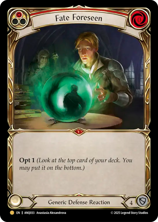 Fate Foreseen (Red) (Regular) - Compendium of Rathe - Antiquity Pack (Common) [ANQ-033] Imagen principal del producto