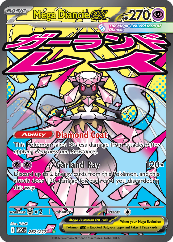 Mega Diancie ex - Ascended Heroes (Ultra Rare) [ASC-267] Imagen principal del producto