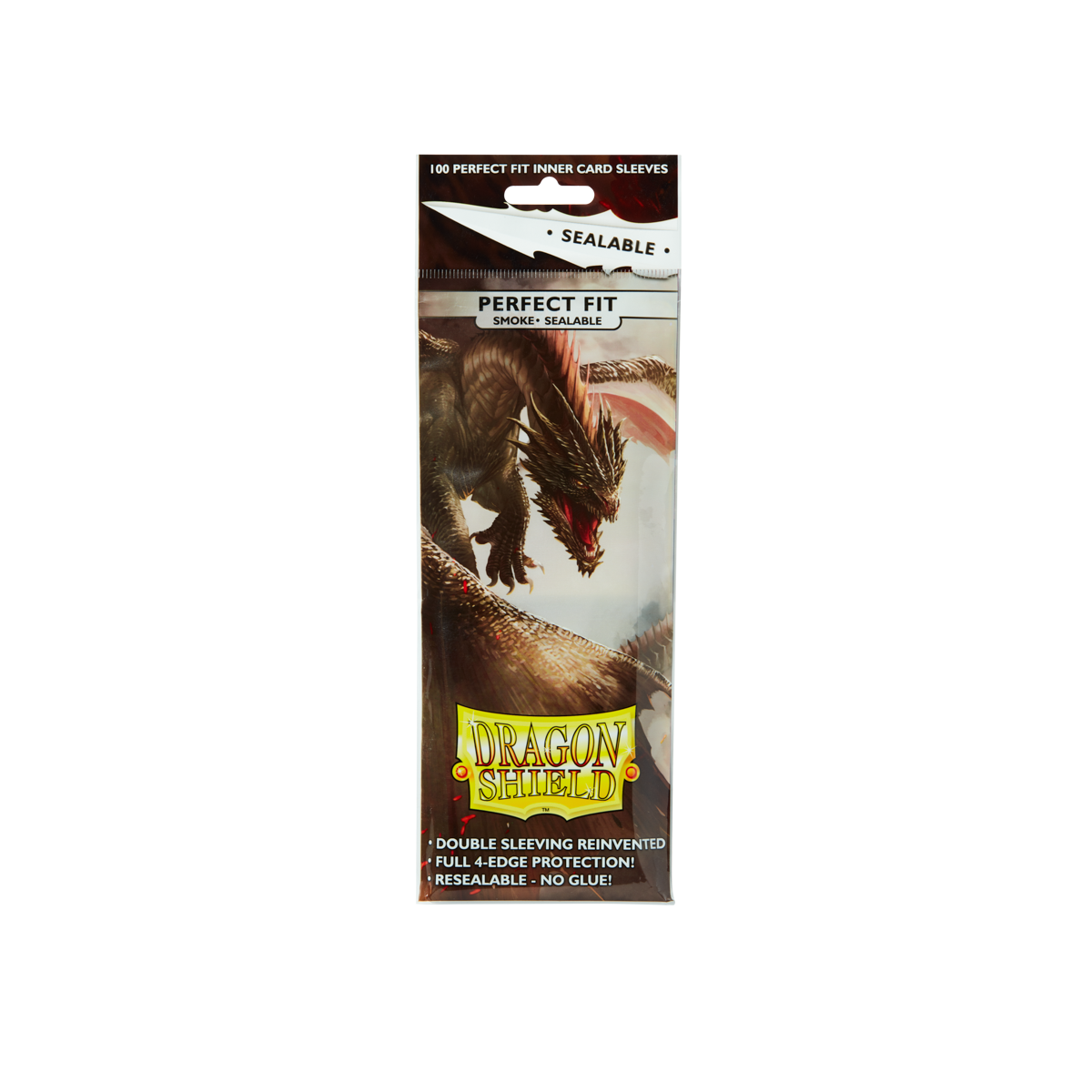 Dragon Shield Perfect Fit Sealable Smoke, verpakking van 100 binnenhoezen - 5706569132231 Hoofdafbeelding
