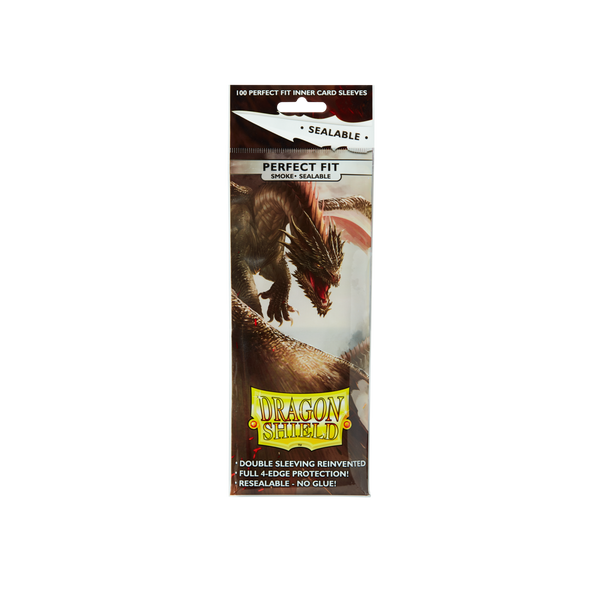 Dragon Shield Perfect Fit Sealable Smoke, verpakking van 100 binnenhoezen - 5706569132231